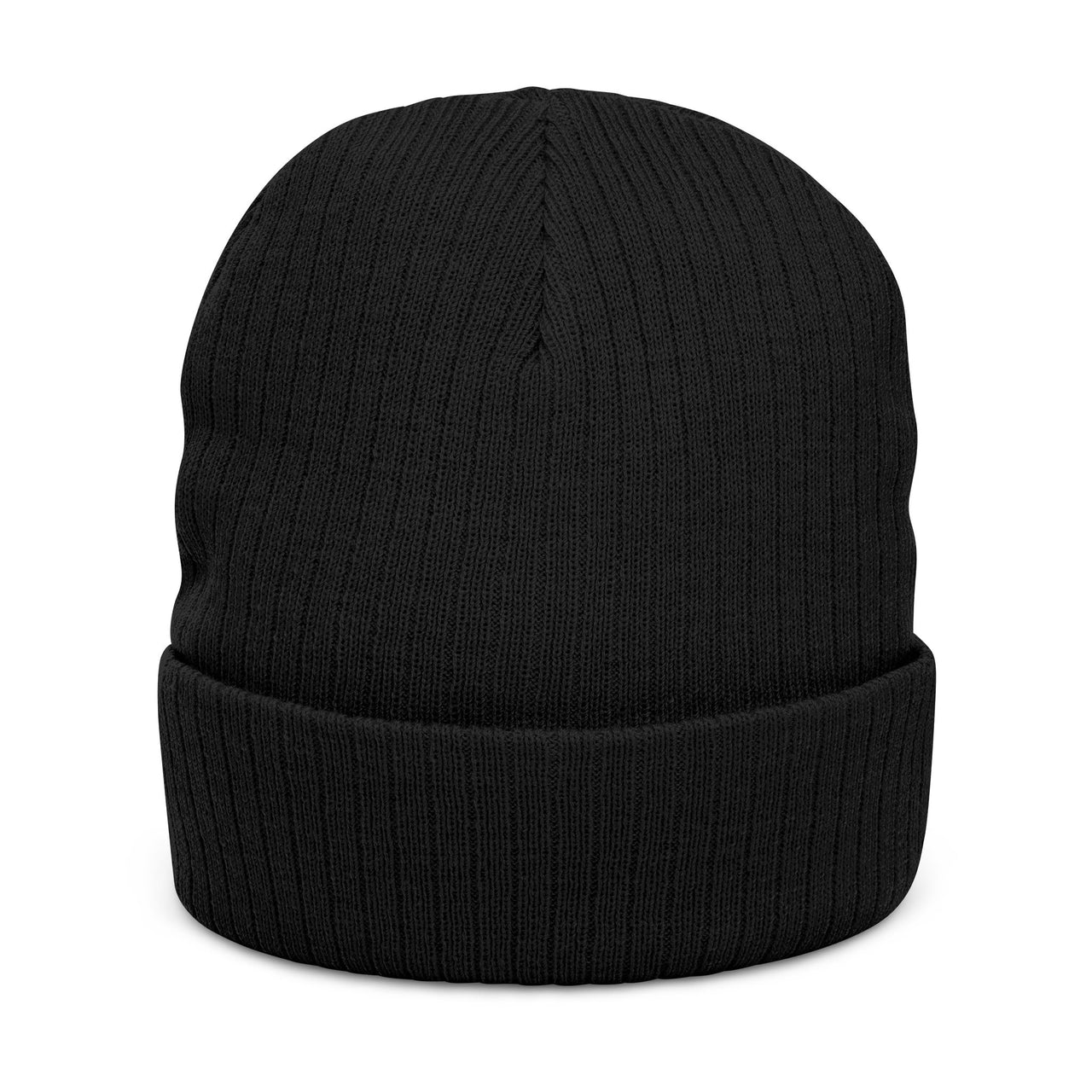 Embroidered Ribbed Knit Beanie - VIREA