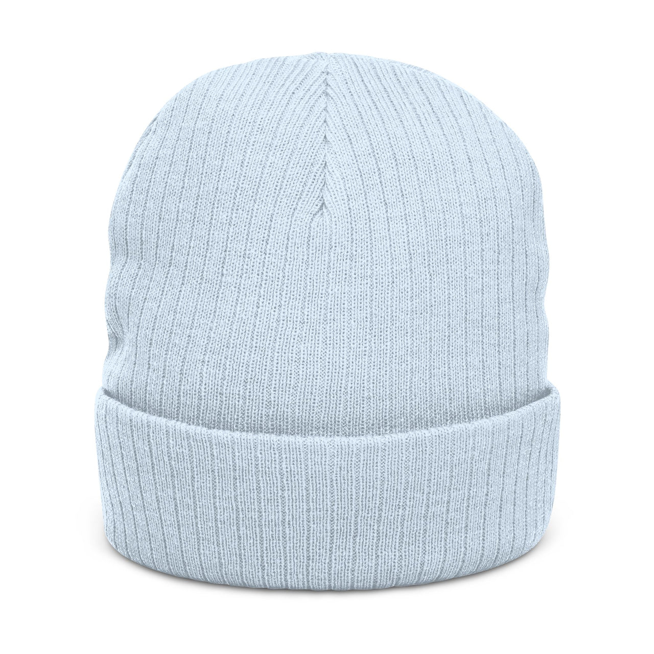 Embroidered Ribbed Knit Beanie - VIREA