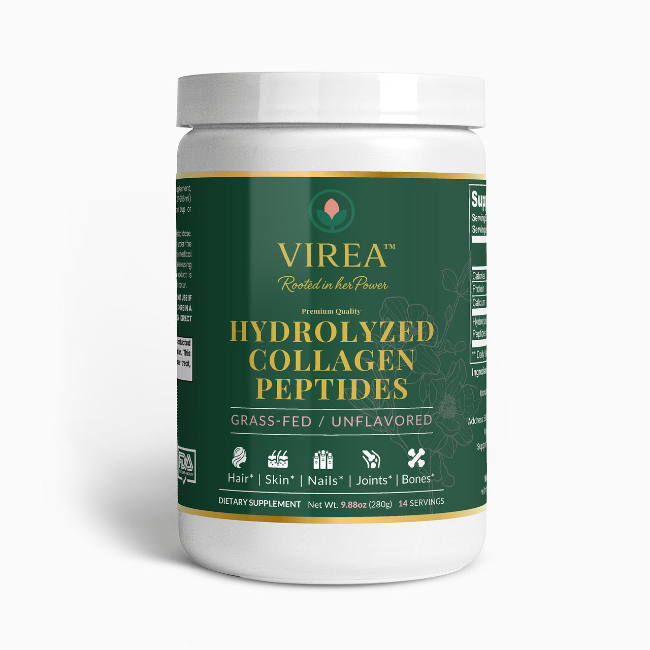 VIREA™ Grass-Fed Hydrolyzed Collagen Peptides