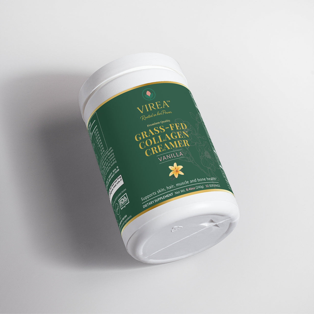 VIREA™ Grass-Fed Collagen Creamer – Vanilla