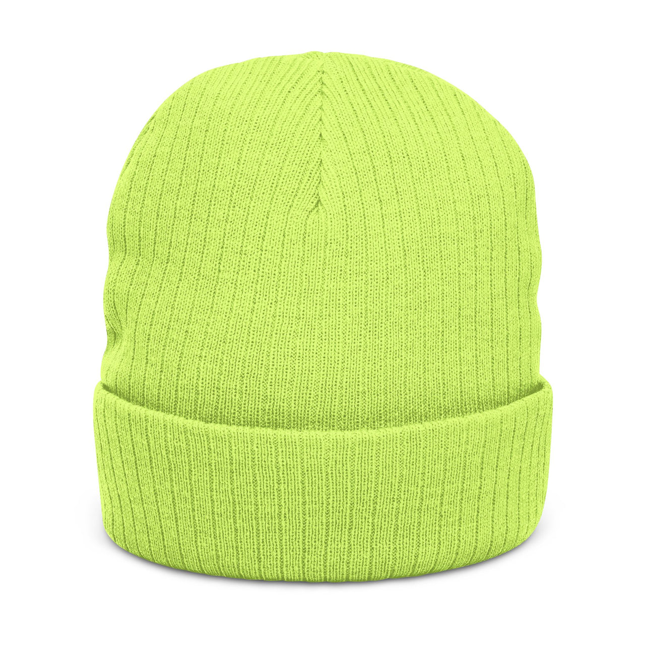 Embroidered Ribbed Knit Beanie - VIREA
