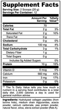 VIREA™ Grass-Fed Collagen Creamer – Vanilla