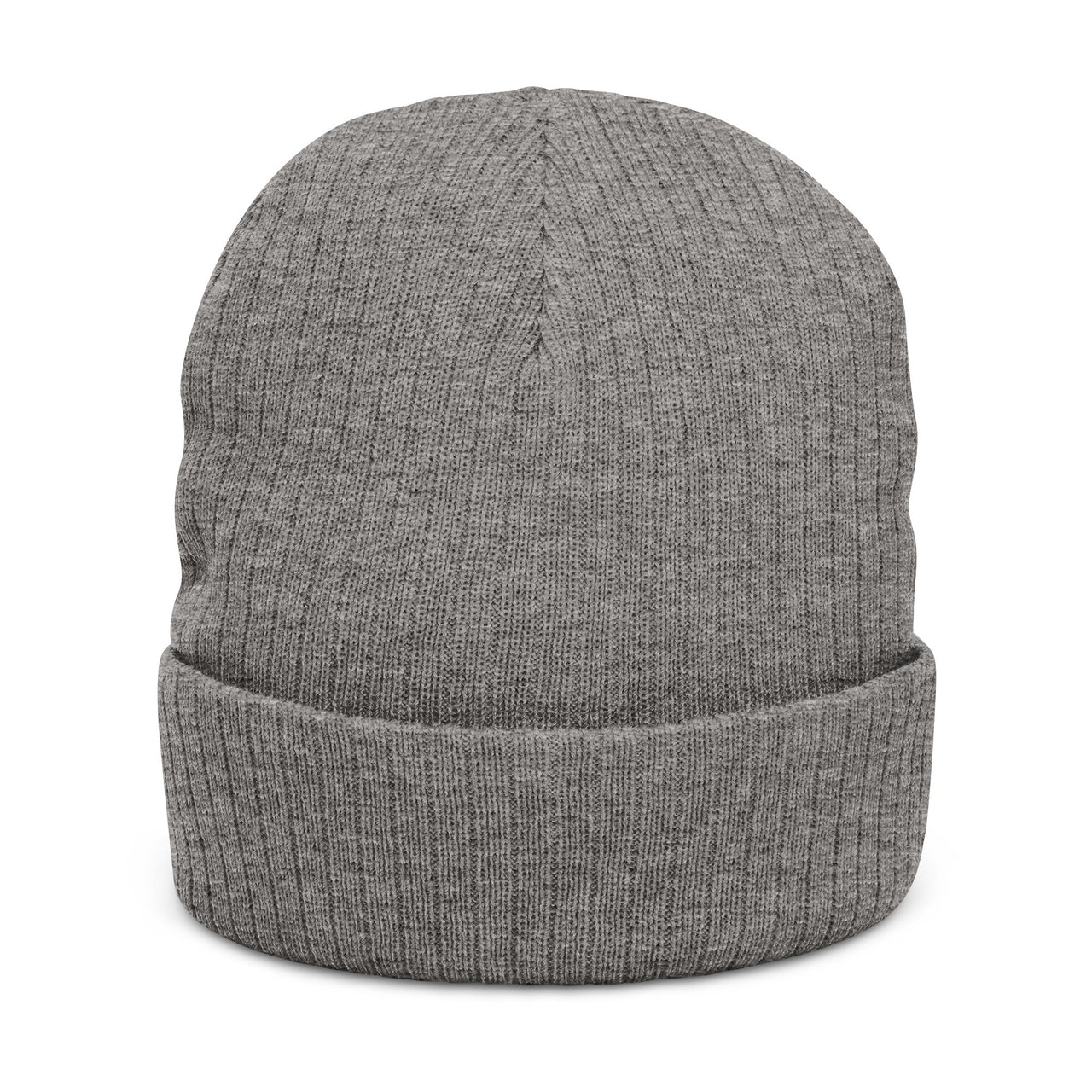 Embroidered Ribbed Knit Beanie - VIREA