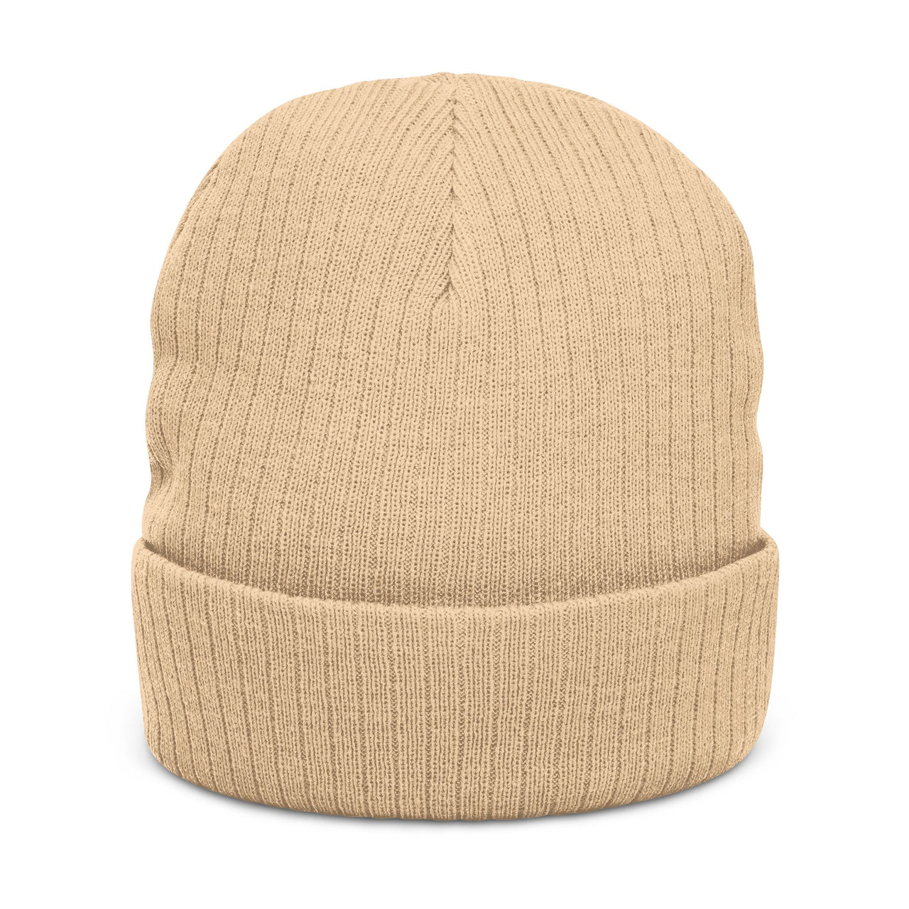 Embroidered Ribbed Knit Beanie - VIREA