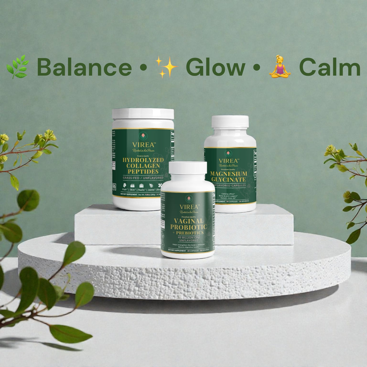 VIREA™ Total Balance & Vitality Bundle
+ Digital Feminine Wellness Guide